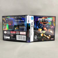 Metroid Prime: Hunters for Nintendo DS - Official game case artwork showing front, back and spine, like new condition