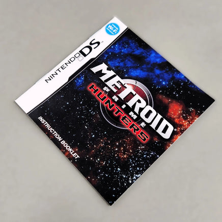 Metroid Prime: Hunters for Nintendo DS - Genuine instruction manual showing front cover artwork, like new condition
