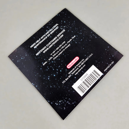Metroid Prime: Hunters for Nintendo DS - Rear view of official game instruction manual, very good condition