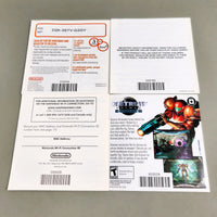 Metroid Prime: Hunters for Nintendo DS - Rear view of pamphlets included with the CIB game such as Nintendo Power form, DS Booklet, Wi-Fi Connection Booklet and DS games advertisement