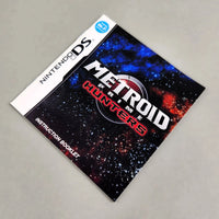 Metroid Prime: Hunters for Nintendo DS - Official game manual cover artwork with title and logo, very good condition