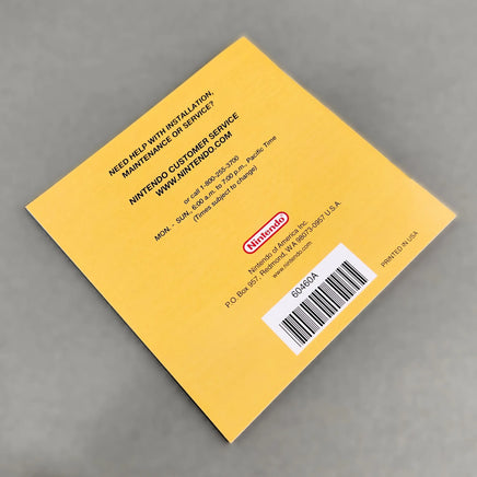 New Super Mario Bros. for Nintendo DS - Back cover of authentic game instruction manual, like new condition