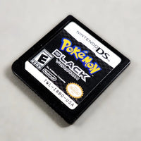 Pokémon Black Version for Nintendo DS - Game cartridge front and shown at an angle, good condition