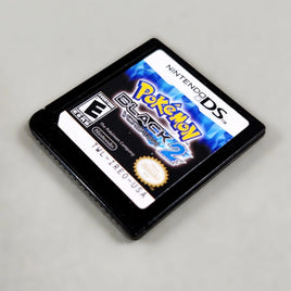 Pokémon Black Version 2 for Nintendo DS - Front label of authentic cartridge shown at an angle, very good condition, loose