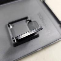 Pokémon Black Version for Nintendo DS - Close up view of DS cartridge top with authentic rectangle indentation, good condition