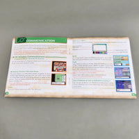 Pokémon HeartGold Version [NFR] Nintendo DS - View of open instruction manual showing center pages and staple binding intact