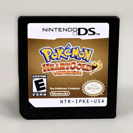 Pokémon HeartGold Version for Nintendo DS - cartridge front view, very good condition, loose