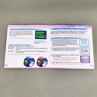 Pokémon Pearl Version for Nintendo DS - Open view of instruction manual at center pages showing staple binding intact