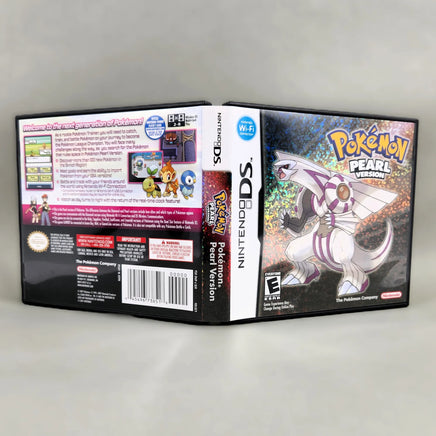 Pokémon Pearl Version for Nintendo DS - Game case front and back artwork with spine displayed, like new condition