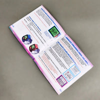 Pokémon Pearl Version for Nintendo DS - Alternate angled view of open instruction manual showing center pages with staple binding intact