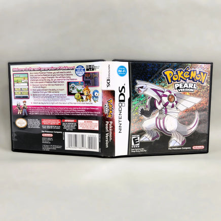 Pokémon Pearl Version for Nintendo DS - Open case showing complete exterior artwork (front, back & spine), very good condition