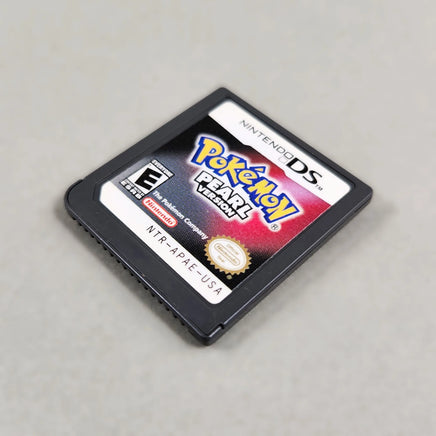 Pokémon Pearl Version for Nintendo DS - Front of cartridge label view shown at an angle, very good condition, loose