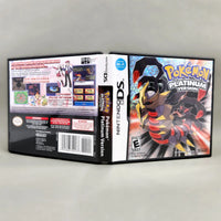Pokémon Platinum Version for Nintendo DS - Complete authentic cover artwork showing front, spine and back, like new condition