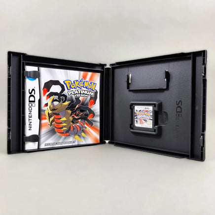 Pokémon Platinum Version for Nintendo DS - Open case with DS cartridge & manual, like new condition