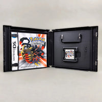 Pokémon Platinum Version for Nintendo DS - Inside case layout with contents displaying instruction booklet and DS game cart, very good condition