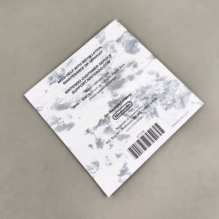 Pokémon Platinum Version for Nintendo DS - Rear view of authentic game instruction manual