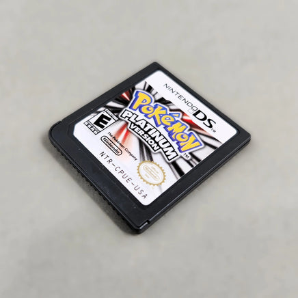 Pokémon Platinum Version for Nintendo DS - Game cartridge front view shown at an an gle, very good condition, loose