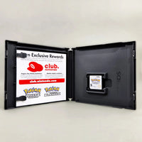 Pokémon White Version for Nintendo DS - CIB contents inside case displaying paper inserts and DS game cartridge, good condition