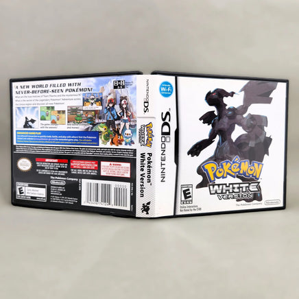 Pokémon White Version for Nintendo DS - Full exterior view of authentic game case artwork, like new condition