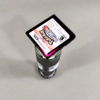 Pokémon White Version 2 for Nintendo DS - Close-up of Pokémon Nintendo DS cartridge showing translucent red coloration through the shell, good condition, loose