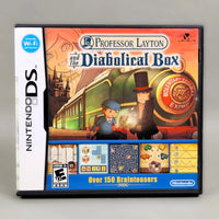 Professor Layton and the Diabolical Box for Nintendo DS - Official CIB game case front, like new condition