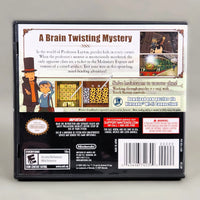 Professor Layton and the Diabolical Box for Nintendo DS - Official game case back, like new condition