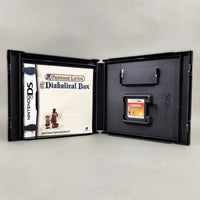 Professor Layton and the Diabolical Box for Nintendo DS - Interior case view with artwork, like new condition