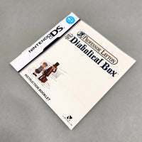 Professor Layton and the Diabolical Box for Nintendo DS - Front view of genuine game instruction booklet, like new condition