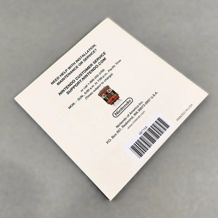 Professor Layton and the Diabolical Box for Nintendo DS - Back view of genuine game instruction booklet, like new condition