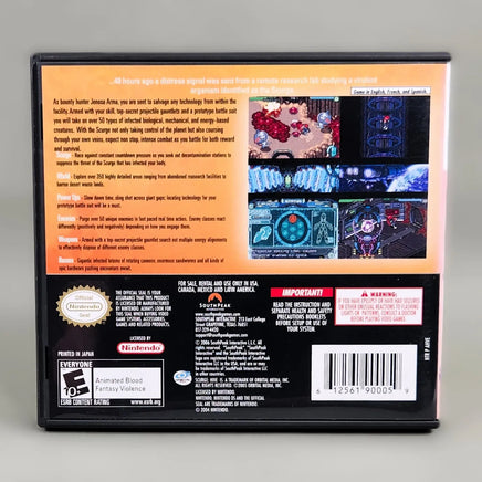 Scurge: Hive for Nintendo DS - Back of game case, good condition
