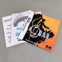 Scurge: Hive for Nintendo DS - Instruction manual front cover and other paperwork included with the game shown, good condition
