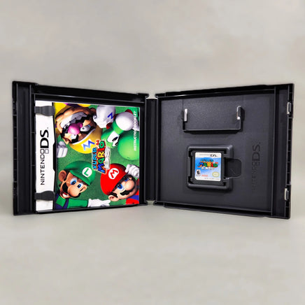 Super Mario 64 DS for Nintendo DS - Interior view with cartridge & inserts, like new condition