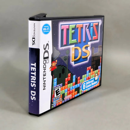 Tetris DS for Nintendo DS - Angled view showing original front cover artwork and spine, like new condition