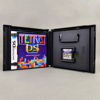 Tetris DS for Nintendo DS - Cartridge and manual shown inside case, like new condition