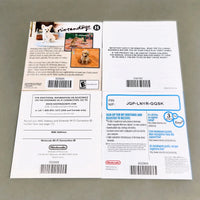 Tetris DS for Nintendo DS - Rear view of paperwork and pamphlets included with game, like new condition
