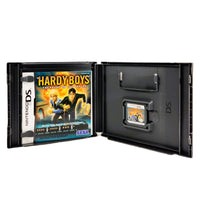 The Hardy Boys Treasure On The Tracks Nintendo DS Very Good - CIB Case Inside View Showing Game And Instruction Booklet