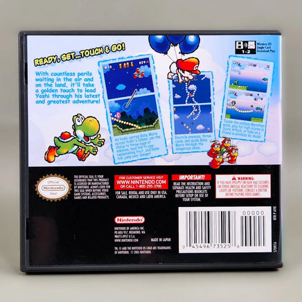 Yoshi Touch & Go for Nintendo DS - Authentic game case back cover, like new condition