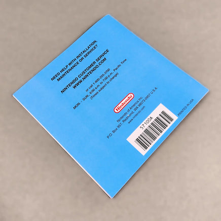 Yoshi Touch & Go for Nintendo DS - Rear view of official game instruction manual, like new condition