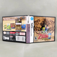 The Legend of Zelda: Phantom Hourglass for Nintendo DS - Official game case artwork showing front, back and spine, good condition