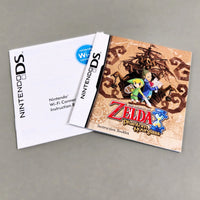 The Legend of Zelda: Phantom Hourglass for Nintendo DS - Genuine instruction manual showing front cover artwork along with the Nintendo Wi-Fi Connection Booklet, good condition