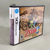 The Legend of Zelda: Phantom Hourglass for Nintendo DS - Genuine game case shown at an angle with front artwork and spine, good condition