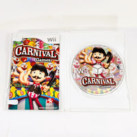 Carnival Games Nintendo Wii Very Good - Open Case Showing Disc & Manual