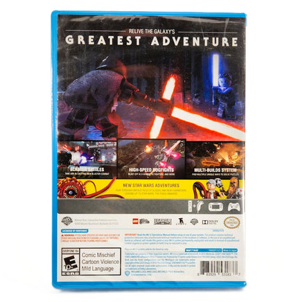 Lego Star Wars The Force Awakens Nintendo Wii U Brand New - Back Cover Art Shown
