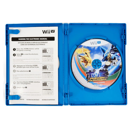 Pokken Tournament Nintendo Wii U Good - Open Case Showing Disc & Manual