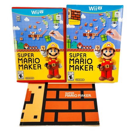 Super Mario Maker Art Book Bundle Nintendo Wii U Very Good - Game Case Slipcover and Bonus Art Book Front