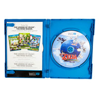 The Legend Of Zelda The Wind Waker HD Nintendo Wii U Good - Open Case Displaying Game Contents