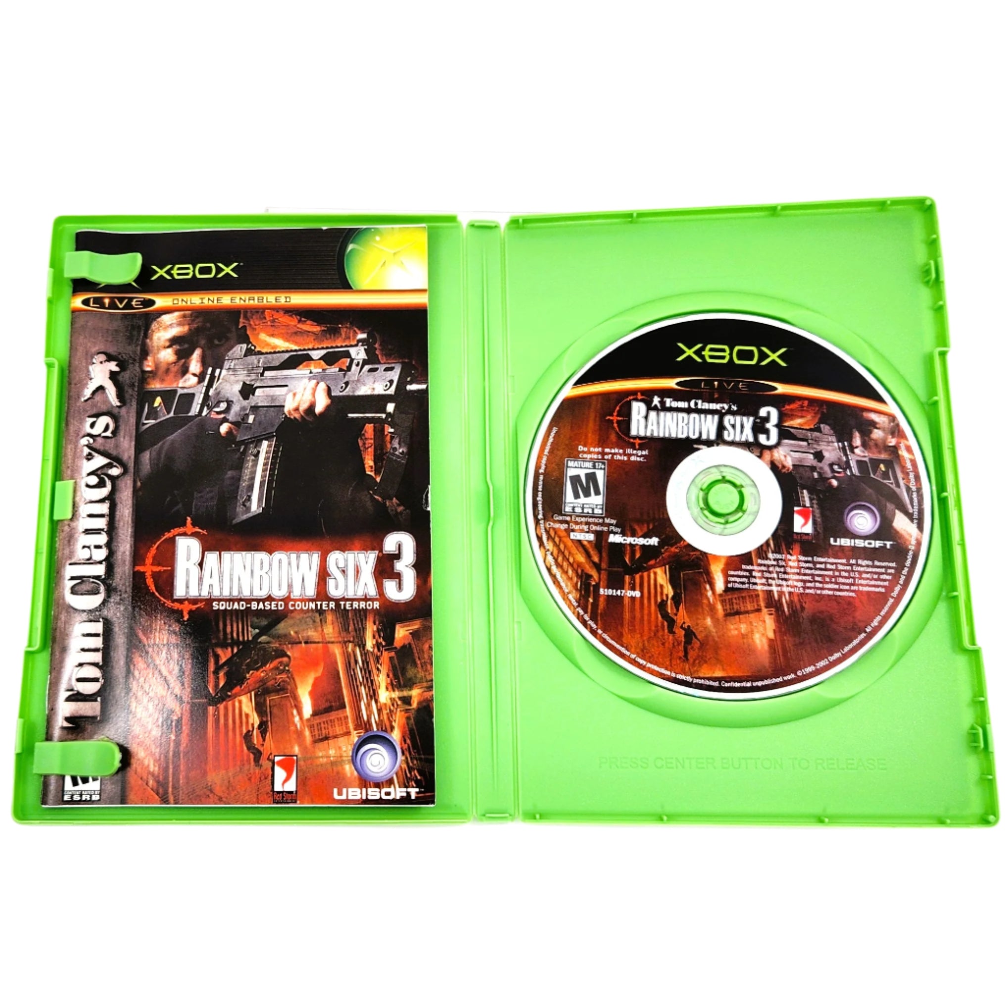 Buy Tom Clancy's Rainbow Six 3 – Authentic Xbox Game | Manual