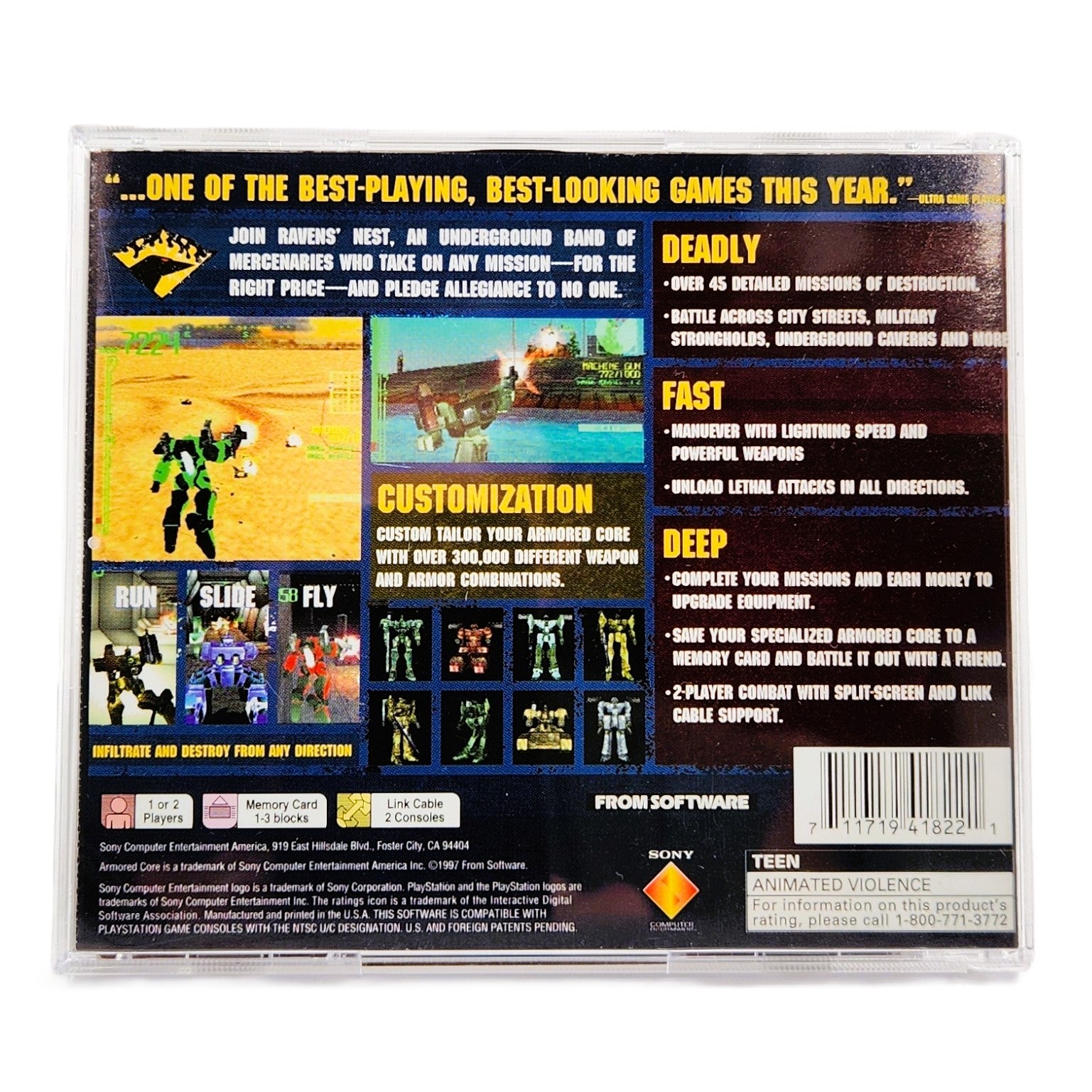 Buy Armored Core | Black Label | PS1 Video Game For Sale| Retro