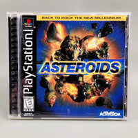 Asteroids for PlayStation 1 - Retail front cover shown, like new condition