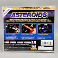 Asteroids for PlayStation 1 - Case back artwork close-up, like new condition